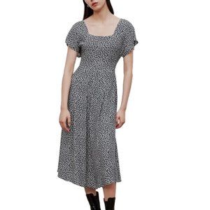 Zara | Floral Print Vintage Inspired Midi Dress